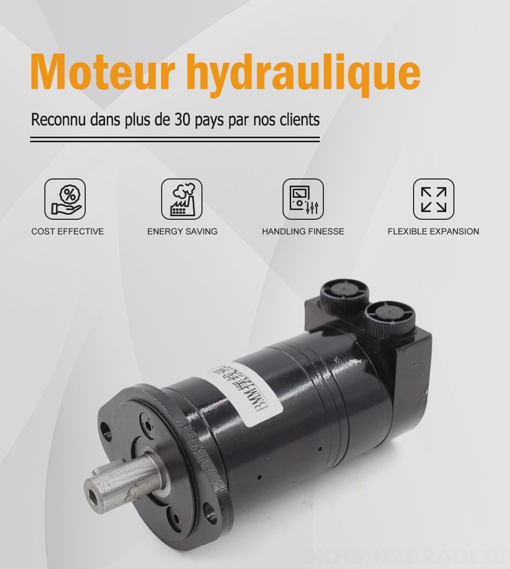 Moteur hydraulique cycloïdal BMM 8 cm³/tr 14 L/min Moteur hydraulique
